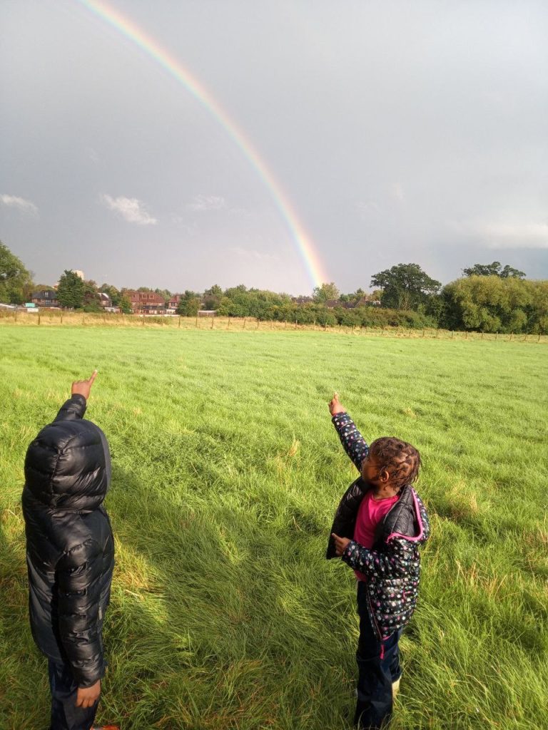 yvonne's children play, communicate and understand his sibling