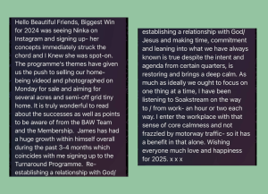 Testimonies from BAW Mom Members